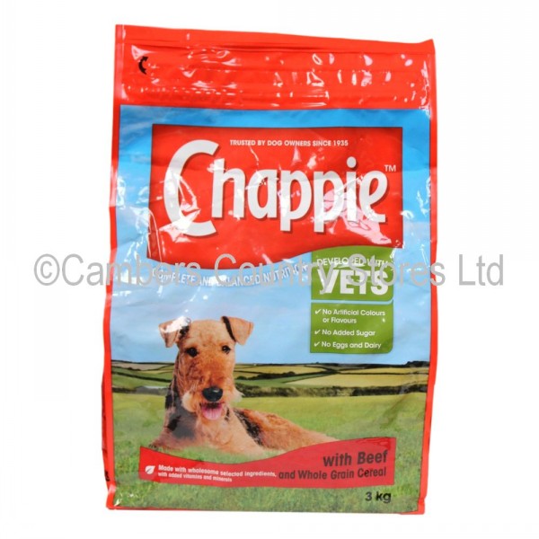 Chappie Complete Dog Food Beef 3kg Cambers Country Store